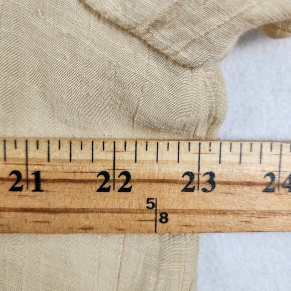 Nanette Lepore Curved Yoke Blouse Women’s SZ XL Beige Flowy Romantic EUC - Picture 9 of 12